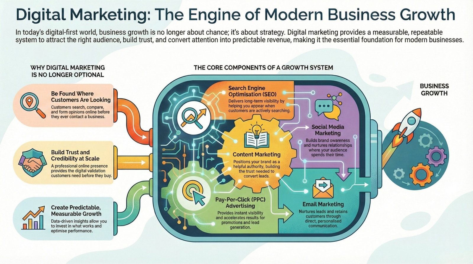 Digital Marketing as the engine of modern business Growth